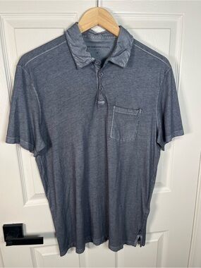 John Varvatos Wash Blue Polo Shirt